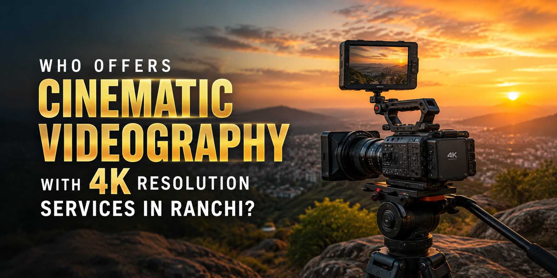 Who Offers Cinematic Videography with 4K Resolution Services in Ranchi