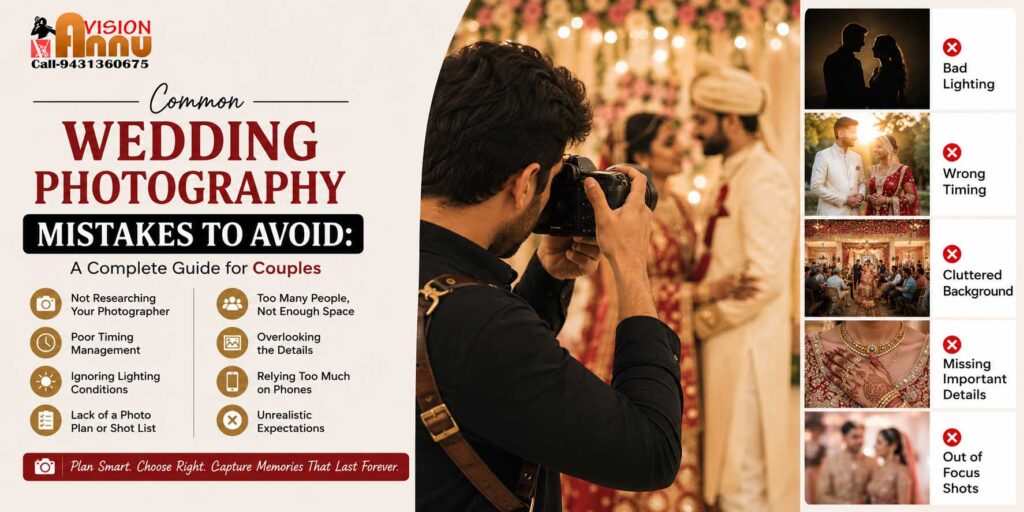 Common Wedding Photography Mistakes to Avoid: A Complete Guide for Couples